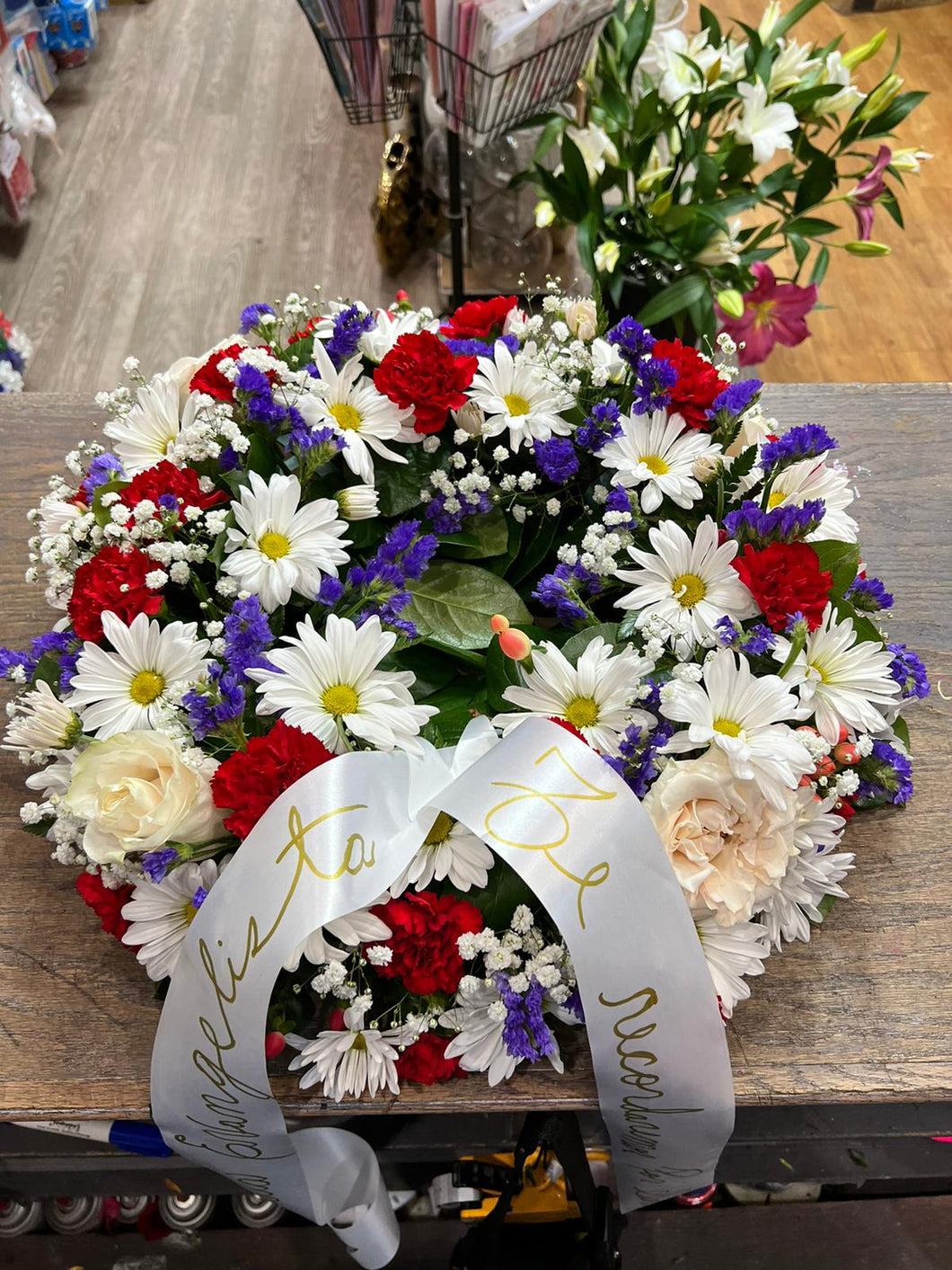 White daisy funeral