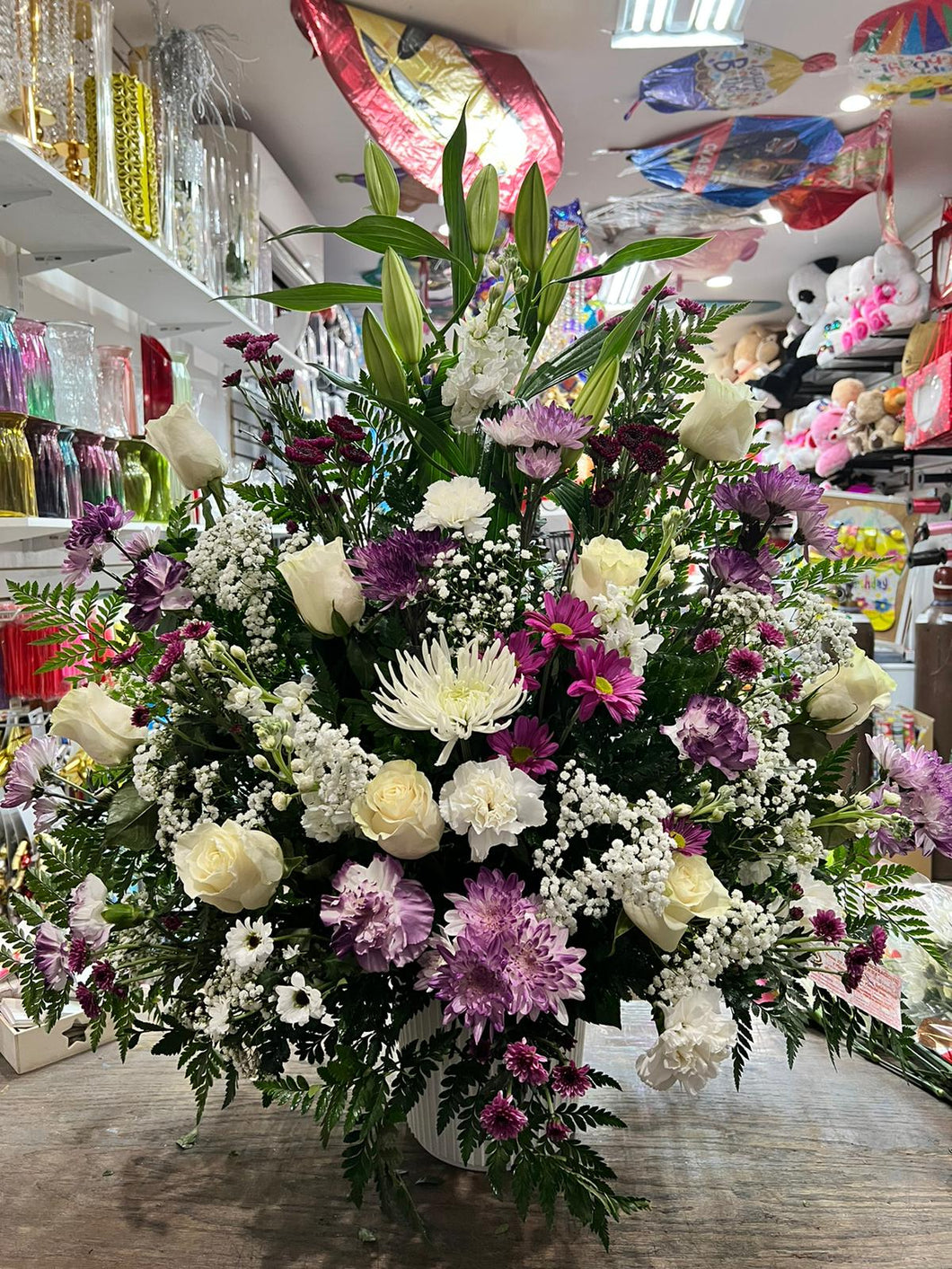 Purple arrangement