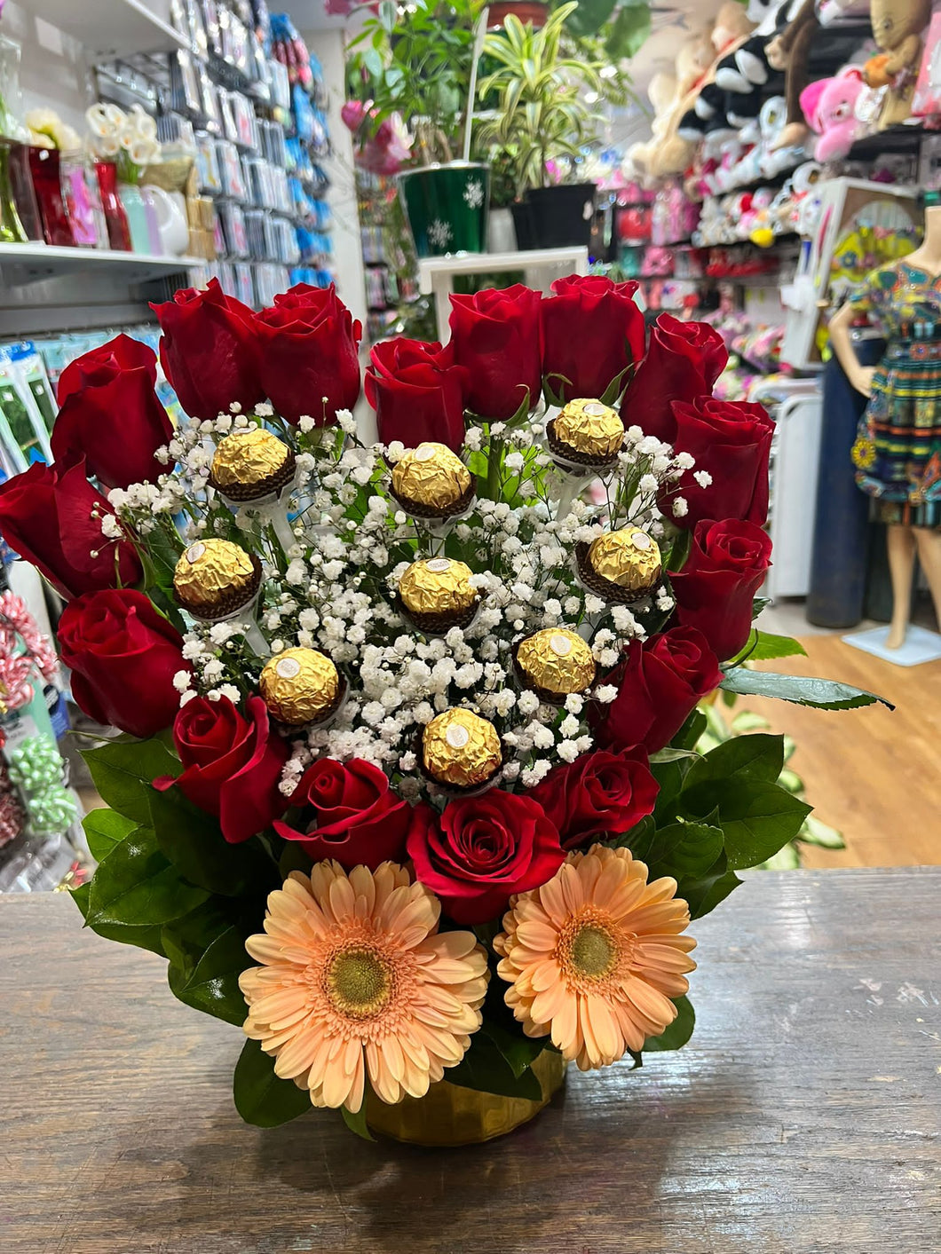 Heart with 2 gerberas 🌸