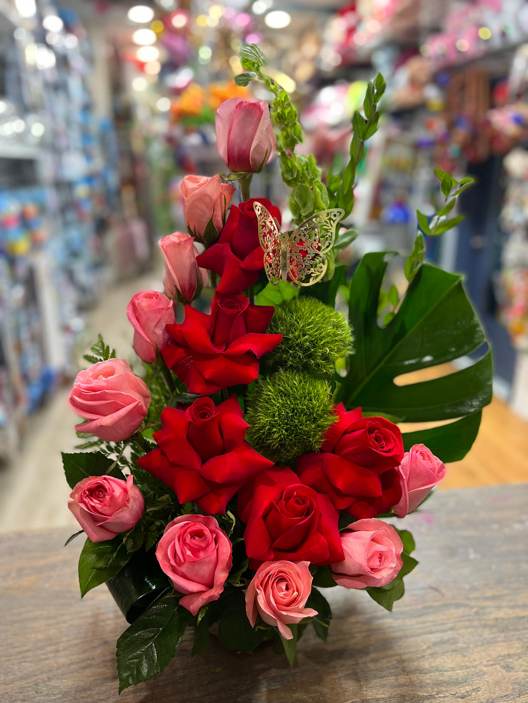 Pink & red roses