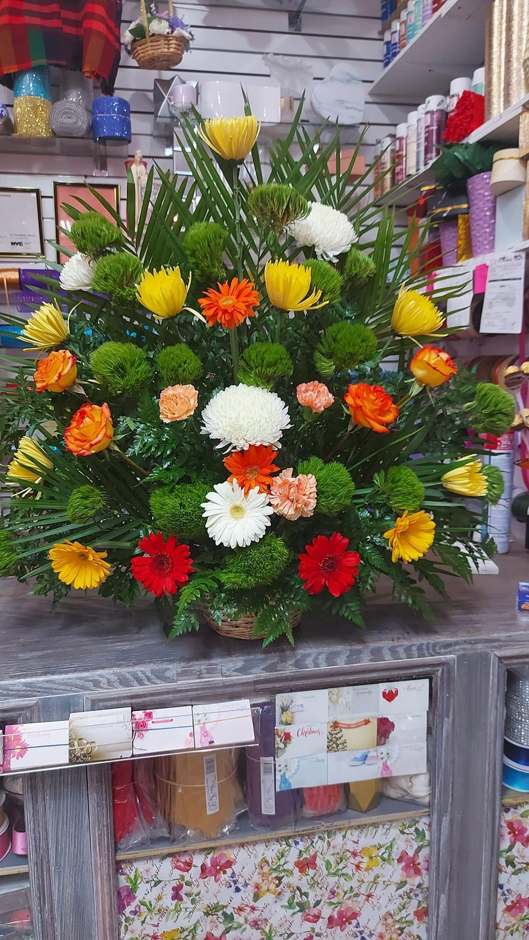 Yellow and orange arrangement